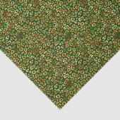 Tissue Paper - Green And Gold Pattern Tissuepapier (Detail)