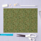 Tissue Paper - Green And Gold Pattern Tissuepapier (Craft)