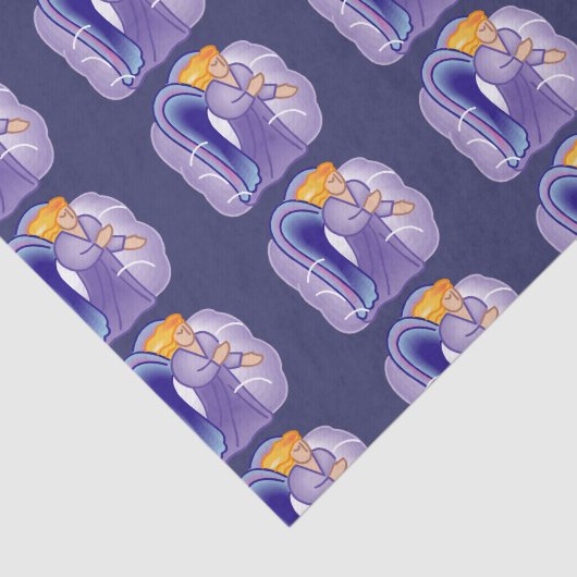 Tissue Paper Guardian Angel Tissuepapier (Detail)