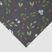 Tissue Paper Holly and Berries Tissuepapier (Detail)