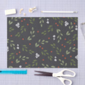 Tissue Paper Holly and Berries Tissuepapier (Craft)