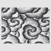 Tissue Paper JAPANESE CLOUDS IN BLACK Tissuepapier (Voorkant)