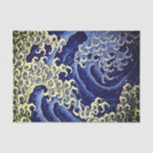 Tissue Paper JAPANESE WAVE PATTERN Tissuepapier (Voorkant)