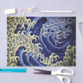 Tissue Paper JAPANESE WAVE PATTERN Tissuepapier (Craft)