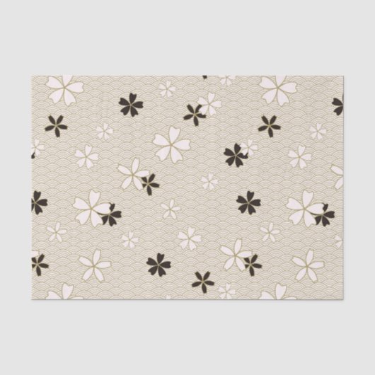 Tissue paper Japanse bloemen Tissuepapier (Voorkant)