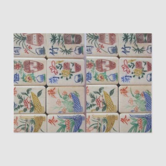 Tissue Paper Mahjong Tissuepapier (Voorkant)