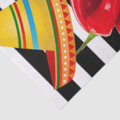 Tissue Paper Mexicaanse dansers Black Stripe Tissuepapier (Detail)