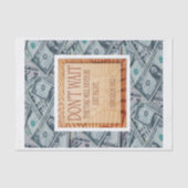 Tissue Paper Money Napoleon Hill Tissuepapier (Voorkant)