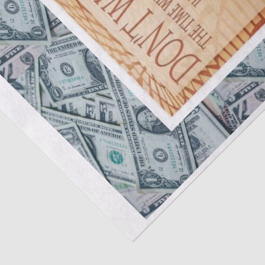 Tissue Paper Money Napoleon Hill Tissuepapier (Detail)