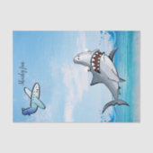 Tissue Paper Ocean Shark Airplane Ocean Tissuepapier (Voorkant)