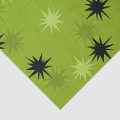 Tissue Paper on Atomic Green Starbursts Tissuepapier (Detail)