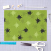 Tissue Paper on Atomic Green Starbursts Tissuepapier (Craft)