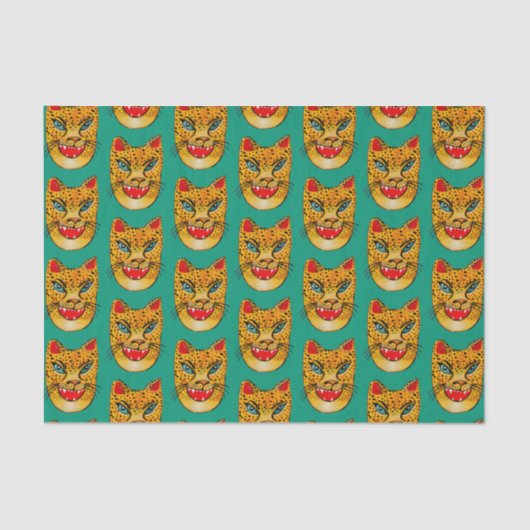 Tissue Paper over Jaguar-Waterverf lachen Tissuepapier (Voorkant)
