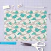 Tissue paper over Japanse wolken Tissuepapier (Craft)