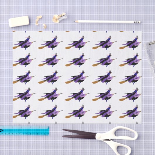 Tissue Paper over vliegende heks Tissuepapier (Craft)