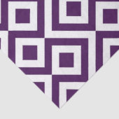 Tissue Paper Paars en White Meander Tissuepapier (Detail)