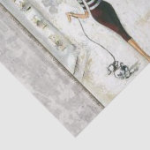 Tissue Paper Paris France Lady Tissuepapier (Detail)