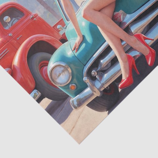 Tissue Paper Pin-up Art Tissuepapier (Detail)