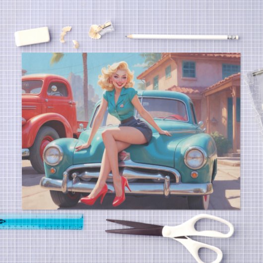 Tissue Paper Pin-up Art Tissuepapier (Craft)