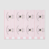 Tissue Paper Pink & White Stripe Graduation 2026 Tissuepapier (Voorkant)