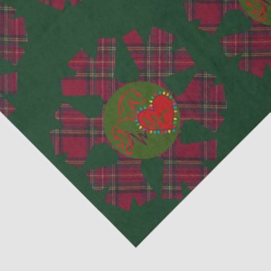 Tissue Paper Plaid Snowflake  Tissuepapier (Detail)