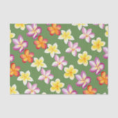 Tissue Paper Plumeria Tropical Flowers Tissuepapier (Voorkant)