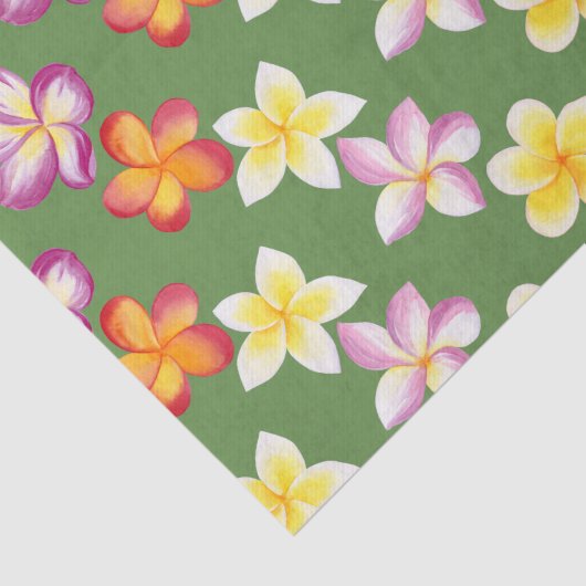 Tissue Paper Plumeria Tropical Flowers Tissuepapier (Detail)