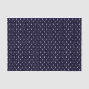 Tissue Paper Preppy anker navy wit patroon zee Tissuepapier