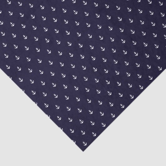 Tissue Paper Preppy-ankerpatroon witte zee Tissuepapier (Detail)
