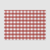 Tissue Paper Red and White Gingham Tissuepapier (Voorkant)