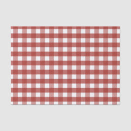 Tissue Paper Red and White Gingham Tissuepapier