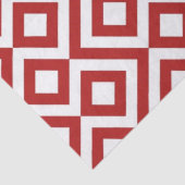 Tissue Paper Red and White Tissuepapier (Detail)