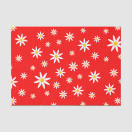 Tissue paper Red Daisy Tissuepapier