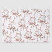 Tissue Paper Red Ilex Berry Branches Tissuepapier (Voorkant)