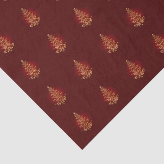 Tissue Paper Red Stylish Kerstmis Tissuepapier (Detail)