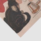 Tissue Paper-Retro Chocolade Advertentie Poster Tissuepapier (Detail)