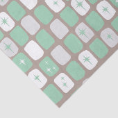 Tissue paper Retro Jade Starbursts Tissuepapier (Detail)