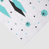 Tissue paper Retro Turquoise Diamonds & Starbursts Tissuepapier (Detail)