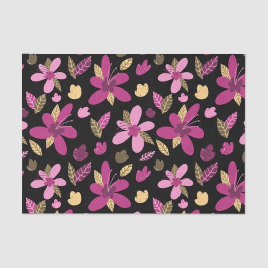 Tissue Paper Romantic Flowers Tissuepapier (Voorkant)