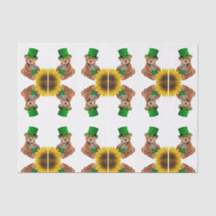 Tissue Paper Saint Patrick's Day Teddy Bear Tissuepapier