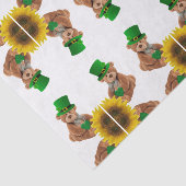 Tissue Paper Saint Patrick's Day Teddy Bear Tissuepapier (Detail)