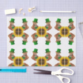 Tissue Paper Saint Patrick's Day Teddy Bear Tissuepapier (Craft)