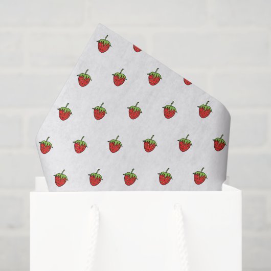 Tissue Paper Strawberry  Tissuepapier (Cadeauzakje)