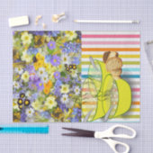 Tissue Paper Stripes Floral Soup Tissuepapier (Craft)