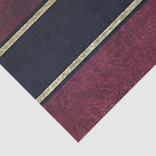 Tissue Paper Stripes Goud Bourgogne Zwart Tissuepapier (Detail)