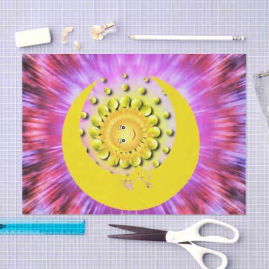 Tissue Paper Sun Moon Tissuepapier (Craft)