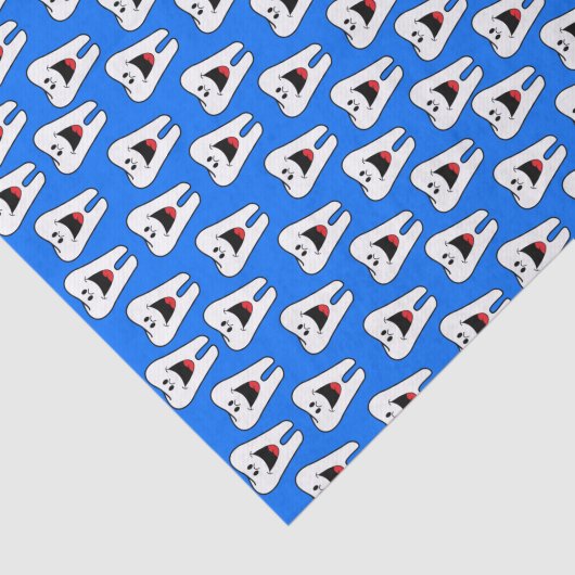 Tissue Paper Tanden Blauwe Tandartsen Tissuepapier (Detail)