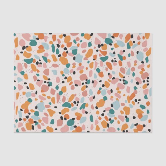 Tissue Paper Terrazzo Tissuepapier (Voorkant)