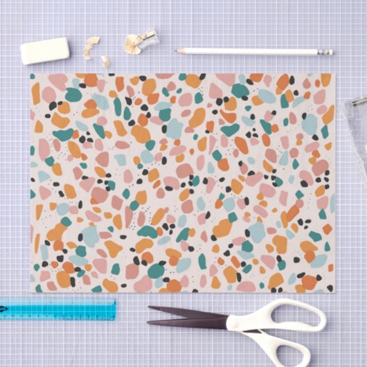 Tissue Paper Terrazzo Tissuepapier (Craft)