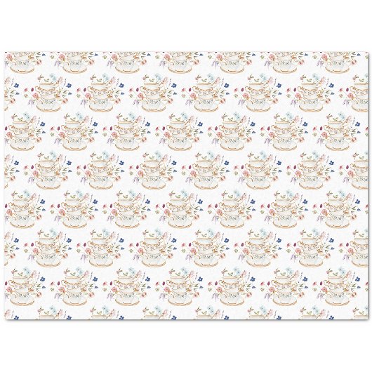 Tissue paper thea Cup Tissuepapier